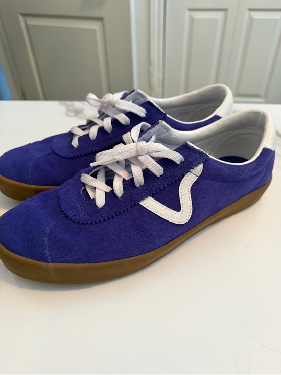 Vans Other - Vans Purple Suede Sneakers with White Accent and Gum Sole